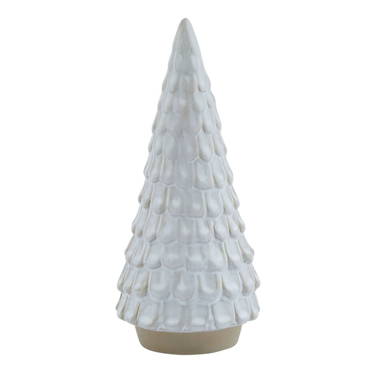 Snowy Ceramic Spruce Tree for Elegant Holiday Decor - Darlington's Décor
