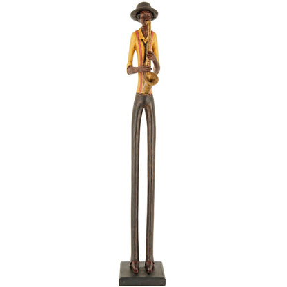 Standing Jazz Band Saxophonist Sculpture for Home Decor - Darlington's Décor