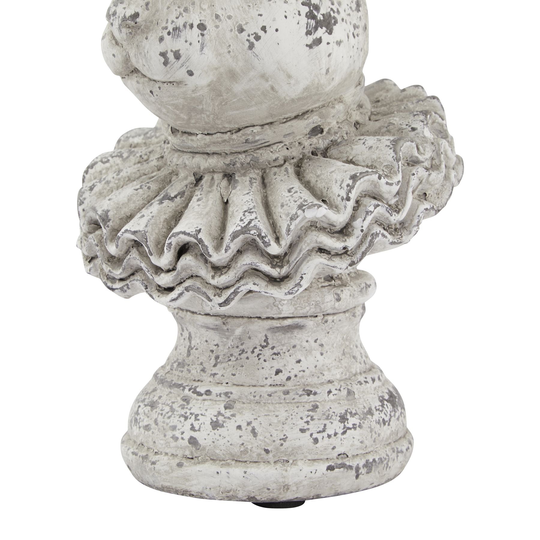 Stone Effect Ruffle Hare Ornament for Stylish Decor - Darlington's Décor