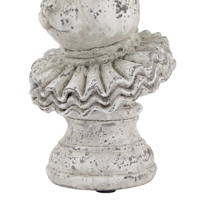Stone Effect Ruffle Hare Ornament for Stylish Decor - Darlington's Décor
