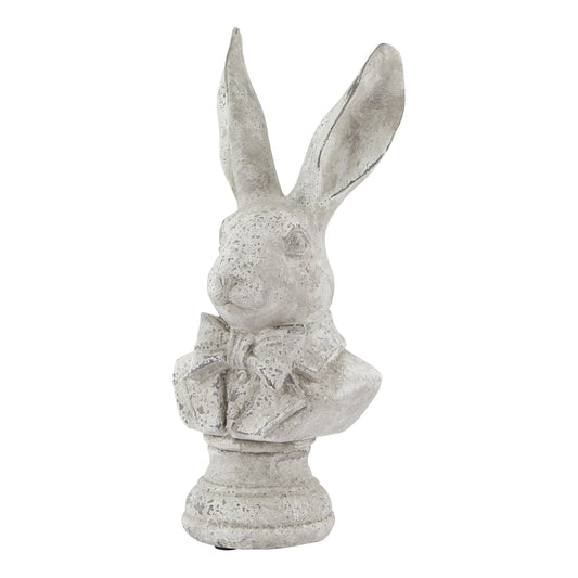 Stone Effect Tuxedo Hare Ornament for Elegant Decor - Darlington's Décor