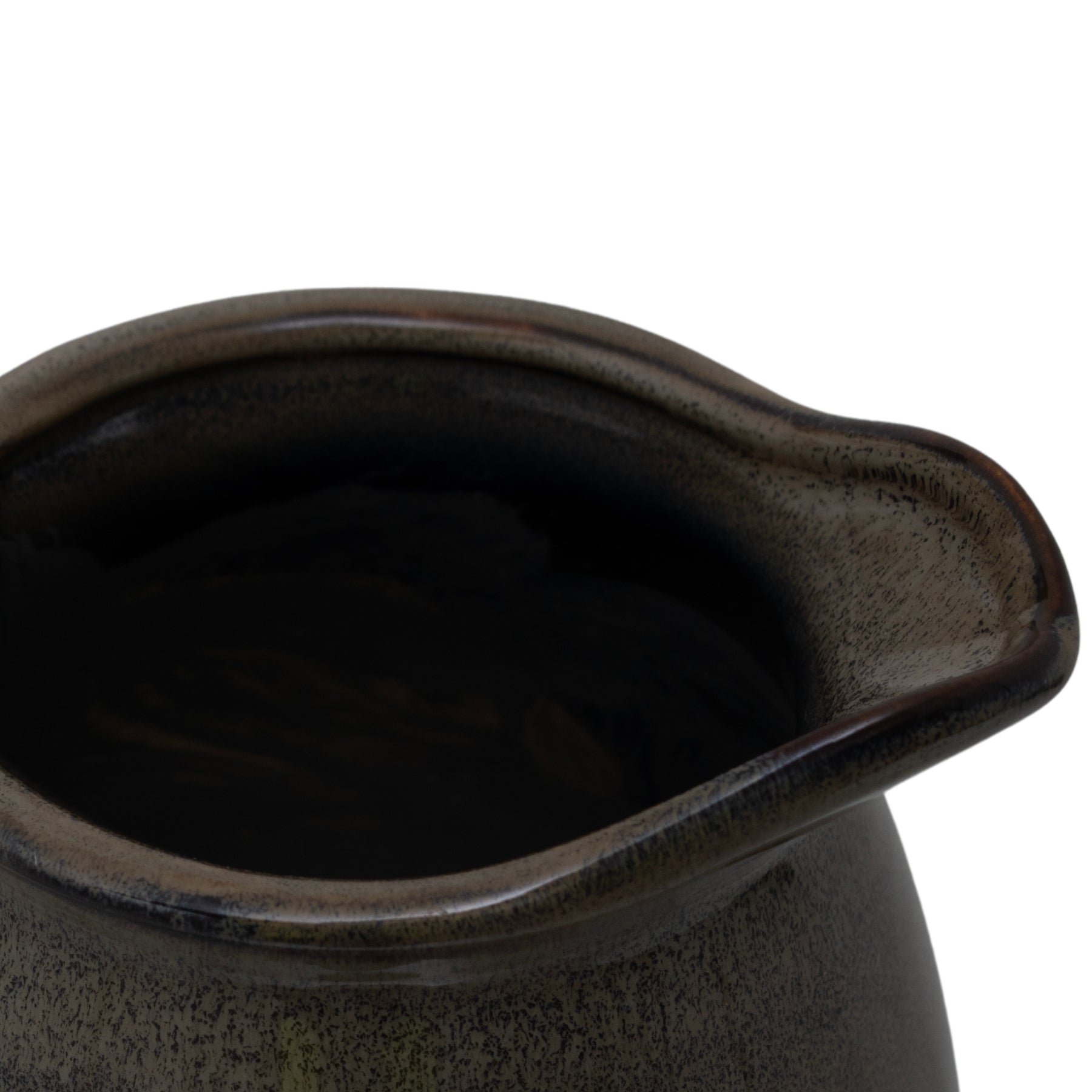 Stunning Olive Olpe Vase with Unique Ombre Glaze - Darlington's Décor
