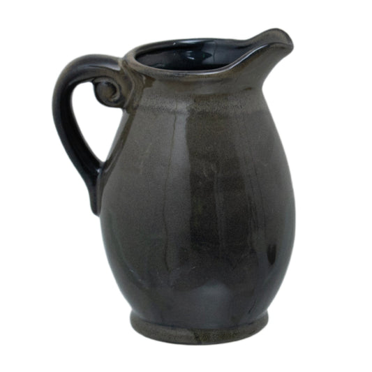 Stunning Olive Olpe Vase with Unique Ombre Glaze - Darlington's Décor