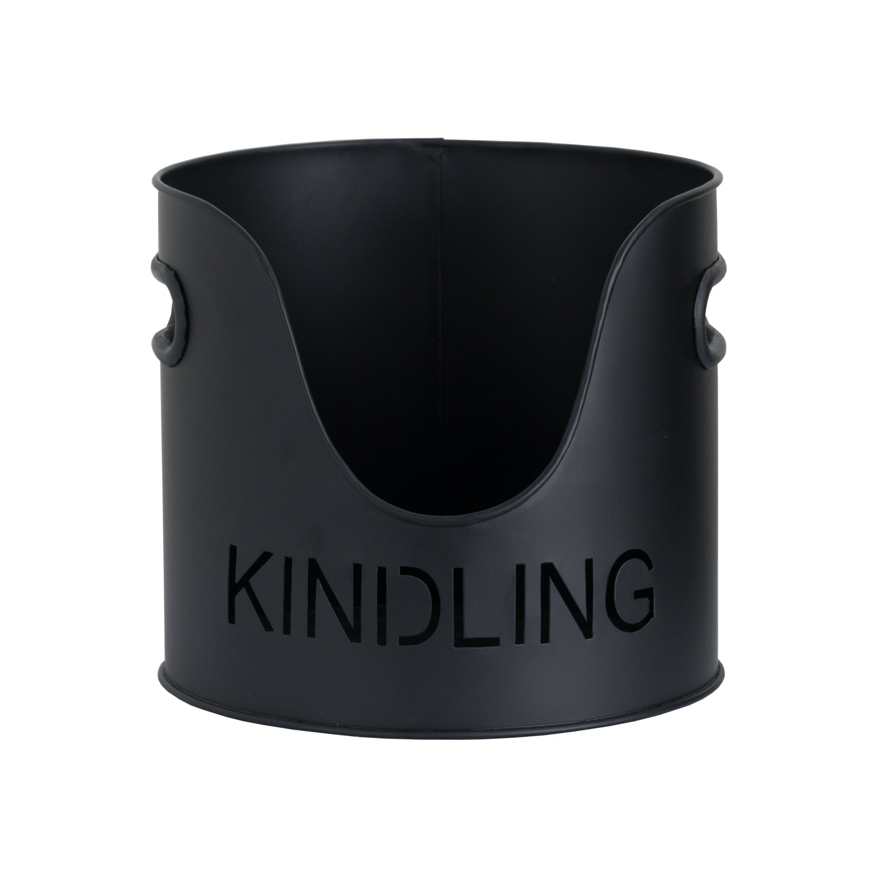 Stylish Black Finish Logs And Kindling Buckets Set - Darlington's Décor