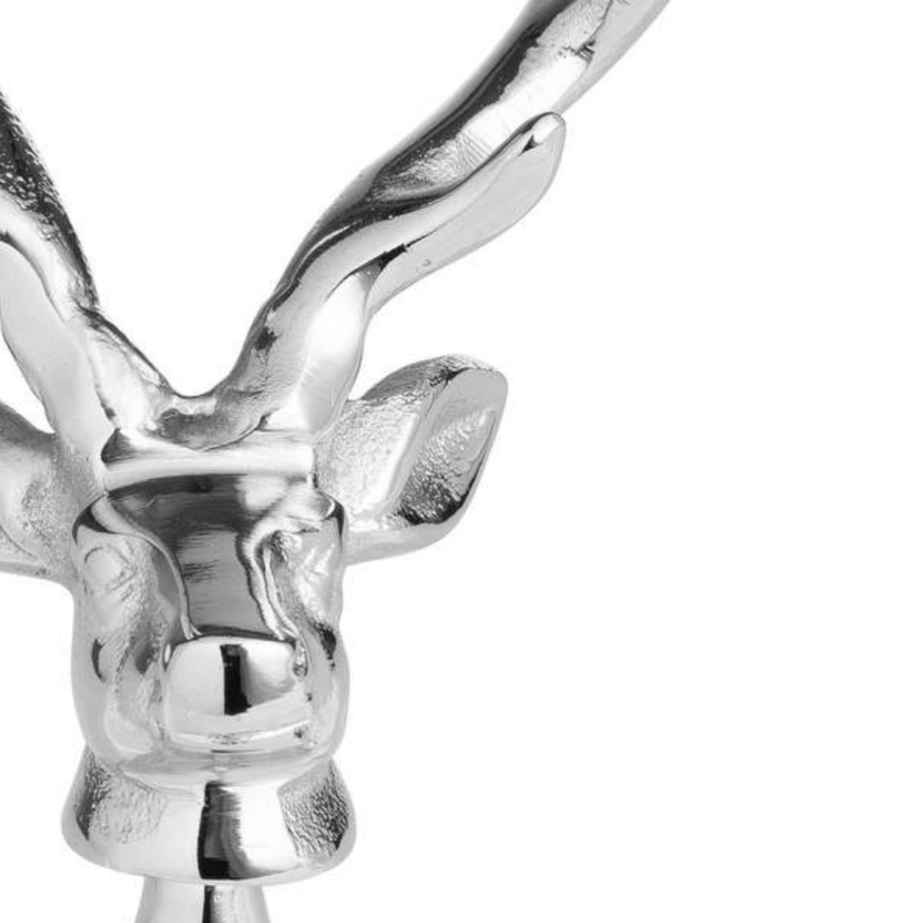 Stylish Silver Nickel Stag Head Detail Bottle Opener - Darlington's Décor