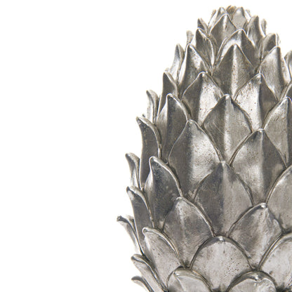 Tall Large Silver Pinecone Finial for Elegant Décor - Darlington's Décor