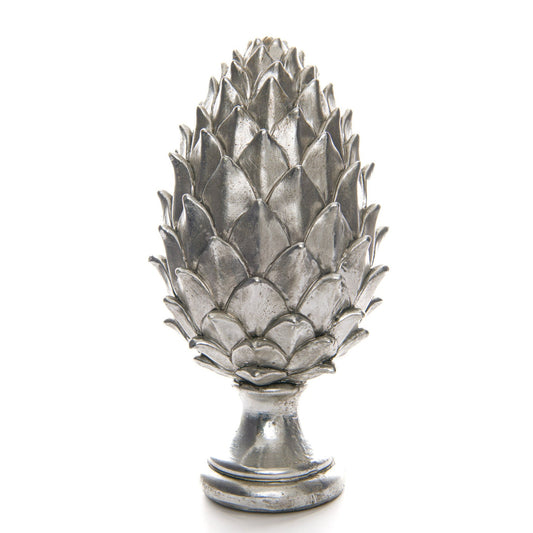 Tall Silver Pinecone Finial for Elegant Home Décor - Darlington's Décor
