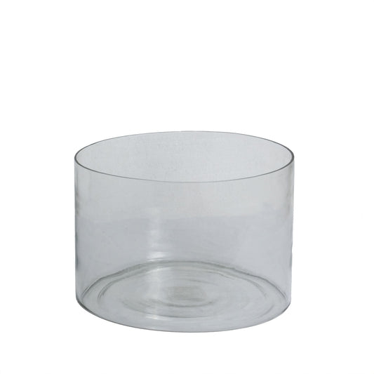 Tasman Glass Cylinder Vase Small for Elegant Decor - Darlington's Décor