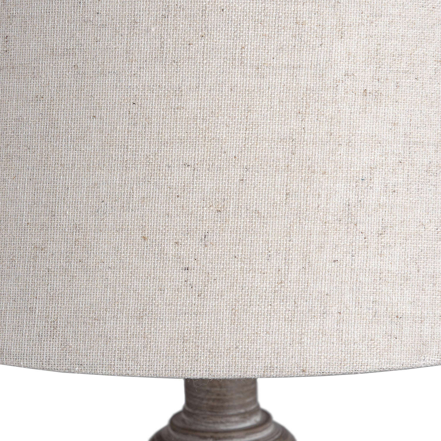 Teos Table Lamp - Rustic Charm with Elegant Linen Shade - Darlington's Décor