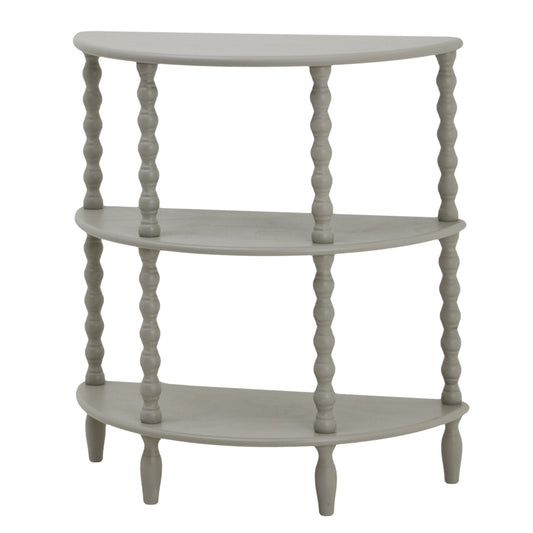 Stunning The Camden Collection Half Moon 3 Tier Table - Elevate Your Decor - Darlington's Décor