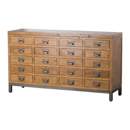 Stylish The Draftsman Collection 20 Drawer Merchant Chest - Ample Storage Solutions - Darlington's Décor