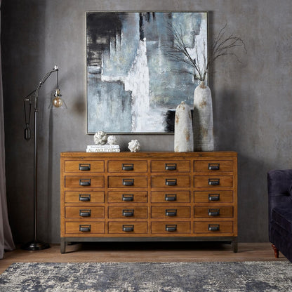 Stylish The Draftsman Collection 20 Drawer Merchant Chest - Ample Storage Solutions - Darlington's Décor