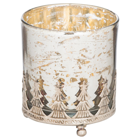 The Lustre Collection Christmas Large Candle Holder Elegance - Darlington's Décor