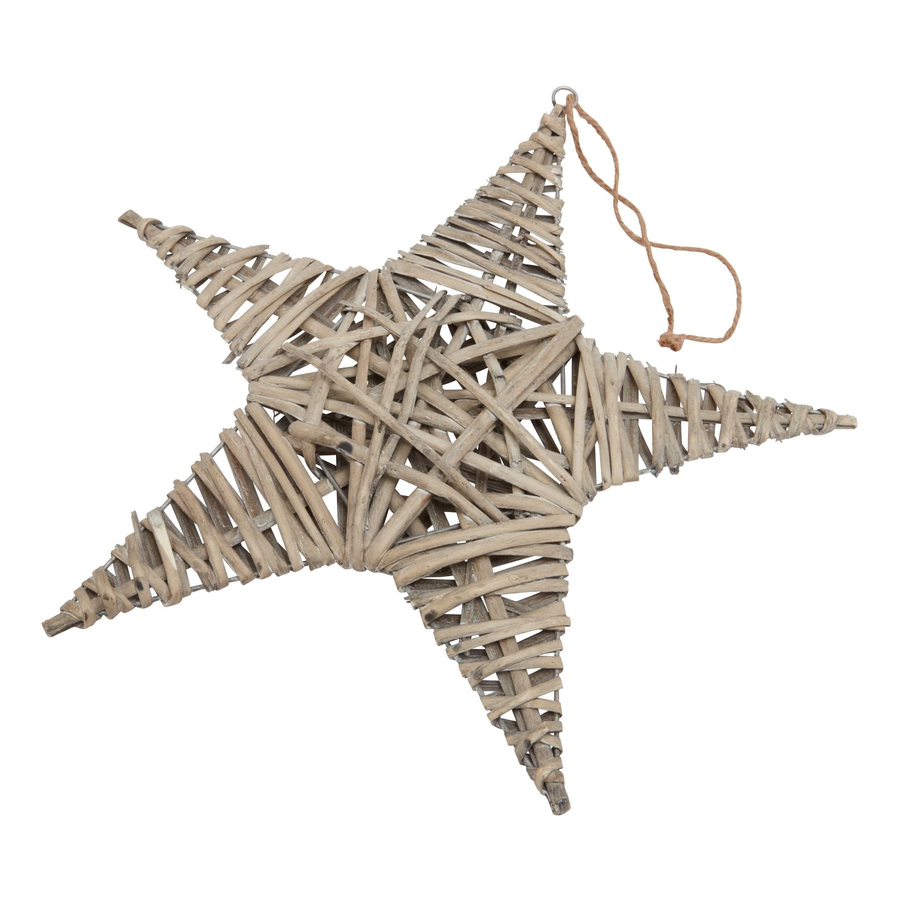The Noel Collection Large Wicker Star Decoration Centerpiece - Darlington's Décor