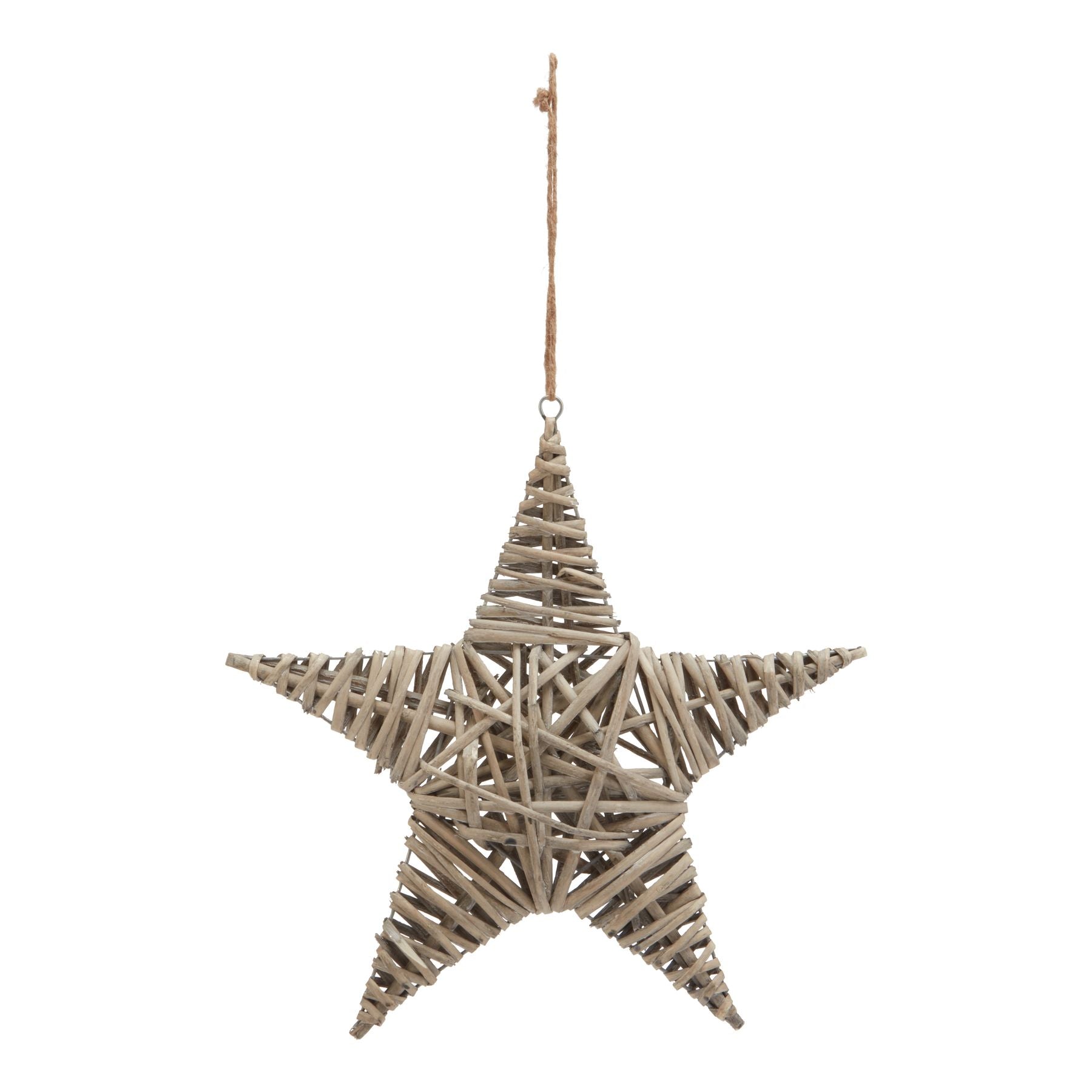 The Noel Collection Large Wicker Star Decoration Centerpiece - Darlington's Décor