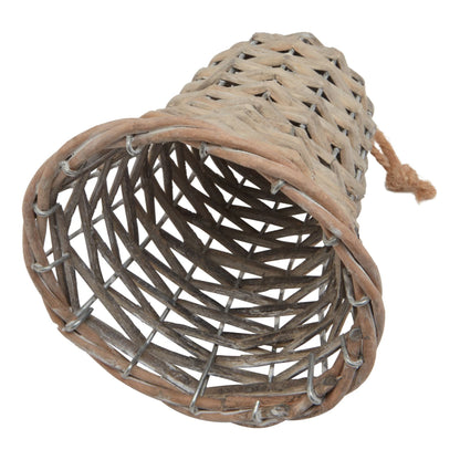 The Noel Collection Medium Wicker Bell Decoration Charm - Darlington's Décor