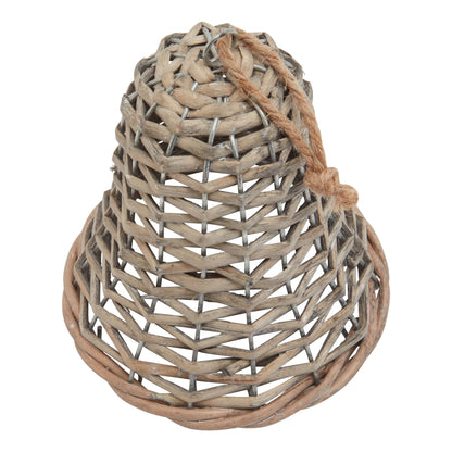 The Noel Collection Medium Wicker Bell Decoration Charm - Darlington's Décor