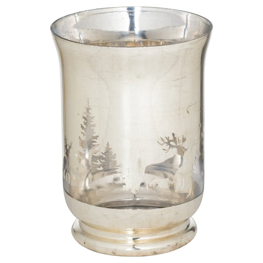 The Noel Collection Silver Forest Large Candle Holder Elegance - Darlington's Décor
