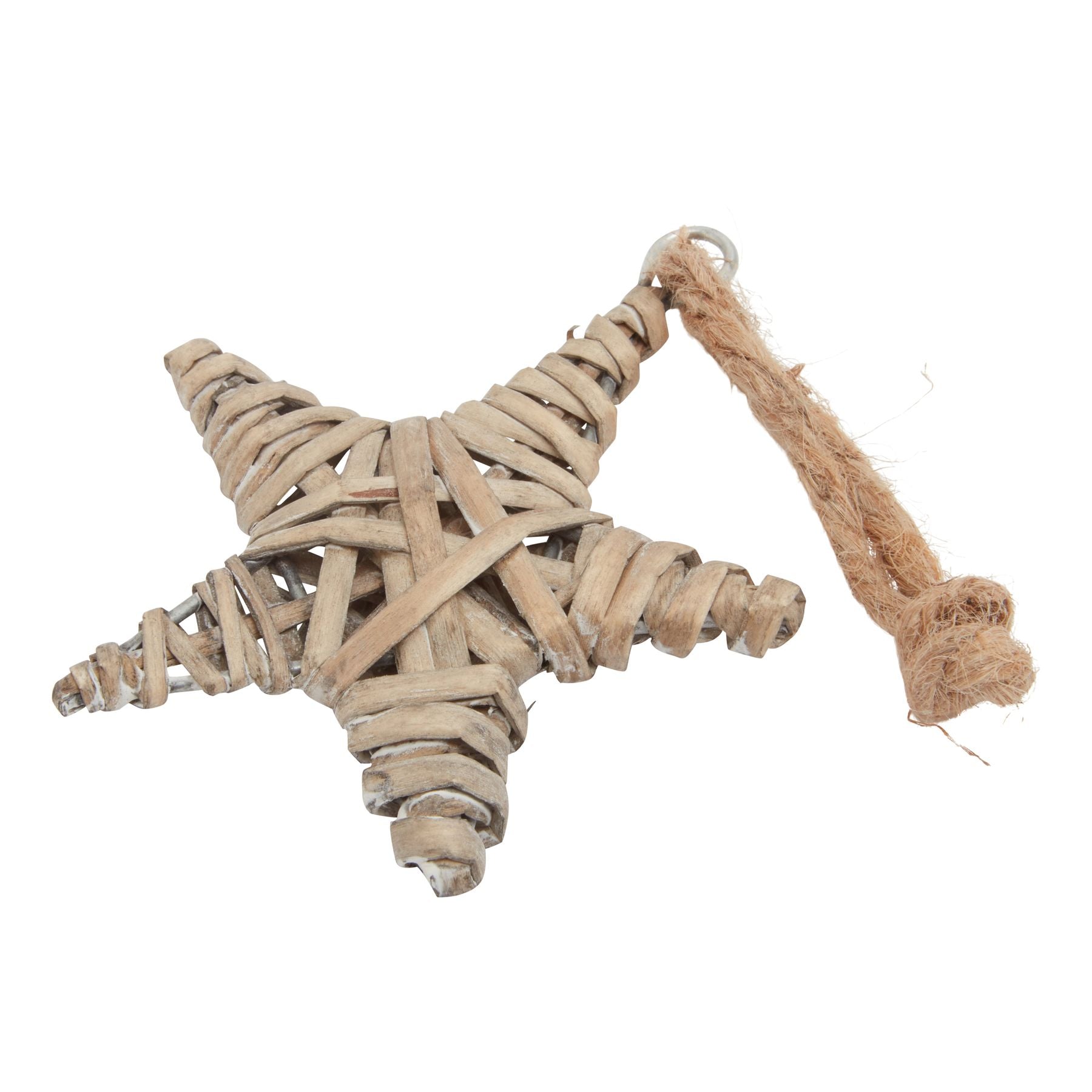 The Noel Collection Small Wicker Star Decoration Charm - Darlington's Décor
