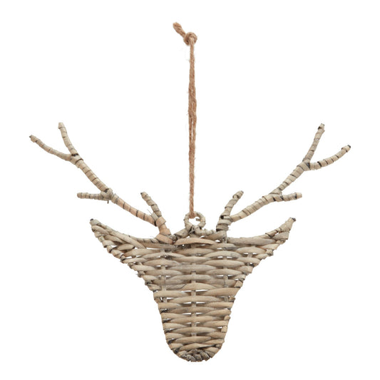 The Noel Collection Wicker Hanging Reindeer Décor - Darlington's Décor