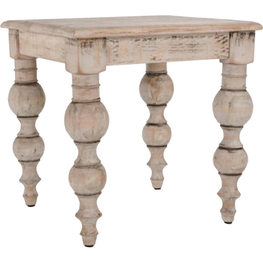 Elegant The Rutland Collection Side Table with Durable Hardwood Finish - Darlington's Décor