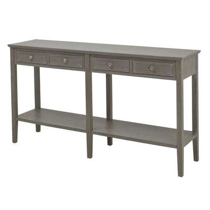 Elegant The Serene Collection Four Drawer Console Table with Ample Storage for a Clutter - Free Home - Darlington's Décor