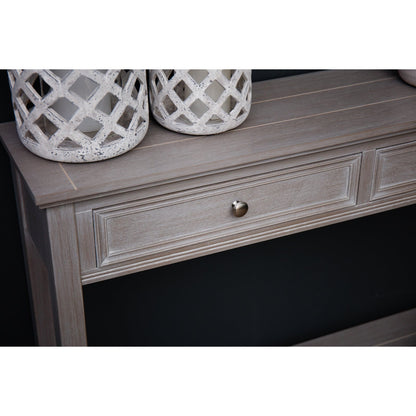 Elegant Two Drawer Console Table with Versatile Storage Solutions - Darlington's Décor