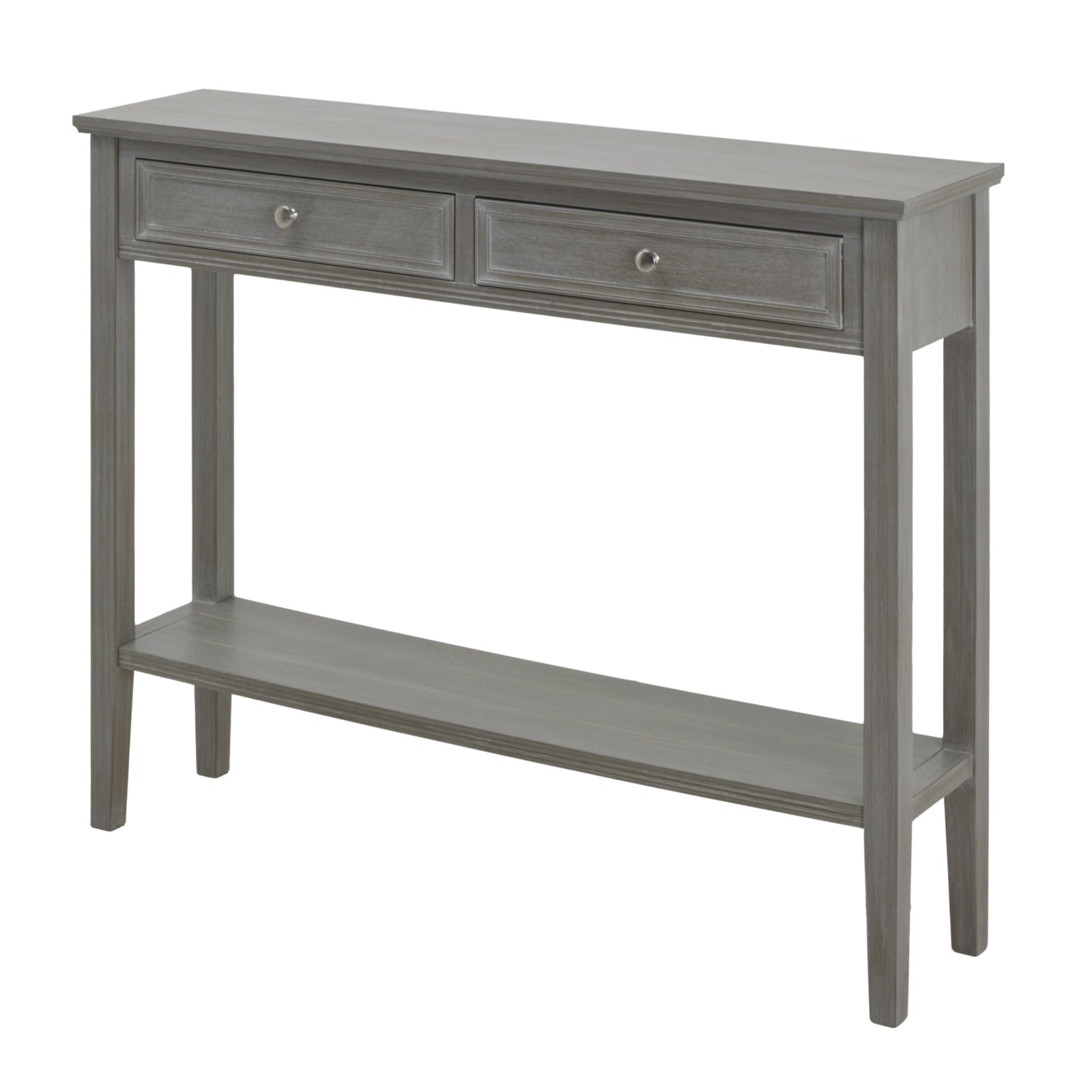 Elegant Two Drawer Console Table with Versatile Storage Solutions - Darlington's Décor