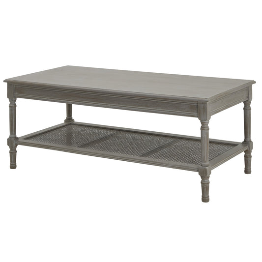 Elegant Rattan Coffee Table with Intricate Weave for Serenity - Darlington's Décor