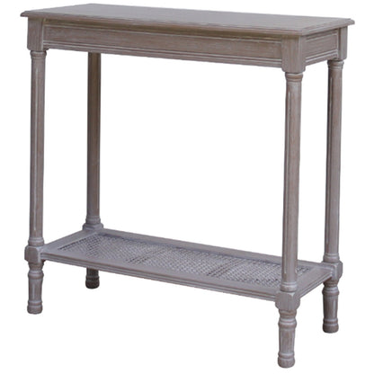 Elegant The Serene Rattan Collection Console Table - Eco - Friendly Charm - Darlington's Décor