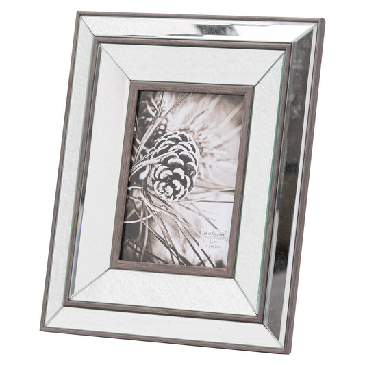 Tristan Mirror And Wood 5X7 Frame For Elegant Decor - Darlington's Décor