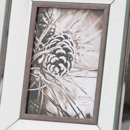 Tristan Mirror And Wood 5X7 Frame For Elegant Decor - Darlington's Décor