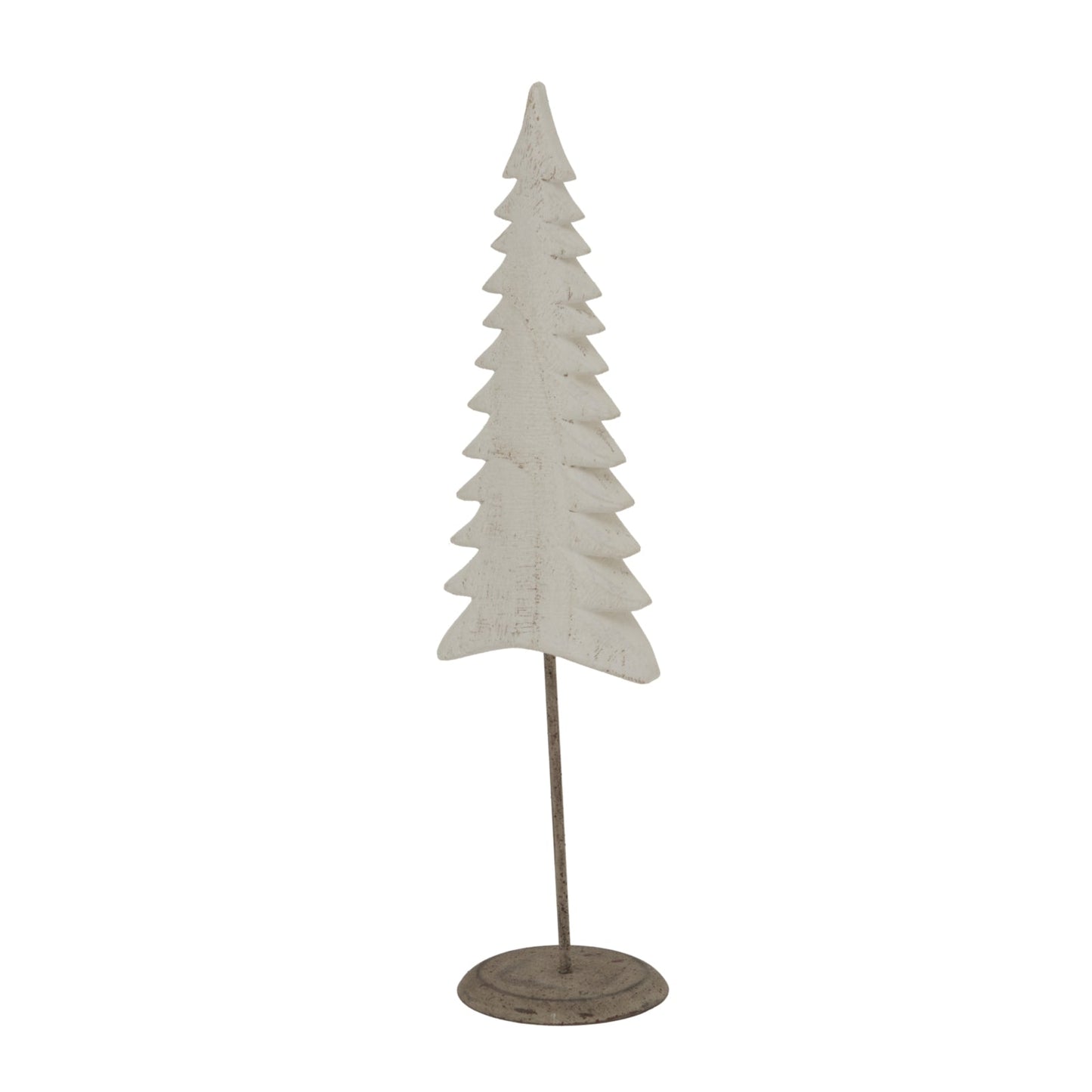 Whitewashed Tall Tree On Stand for Serene Interiors - Darlington's Décor