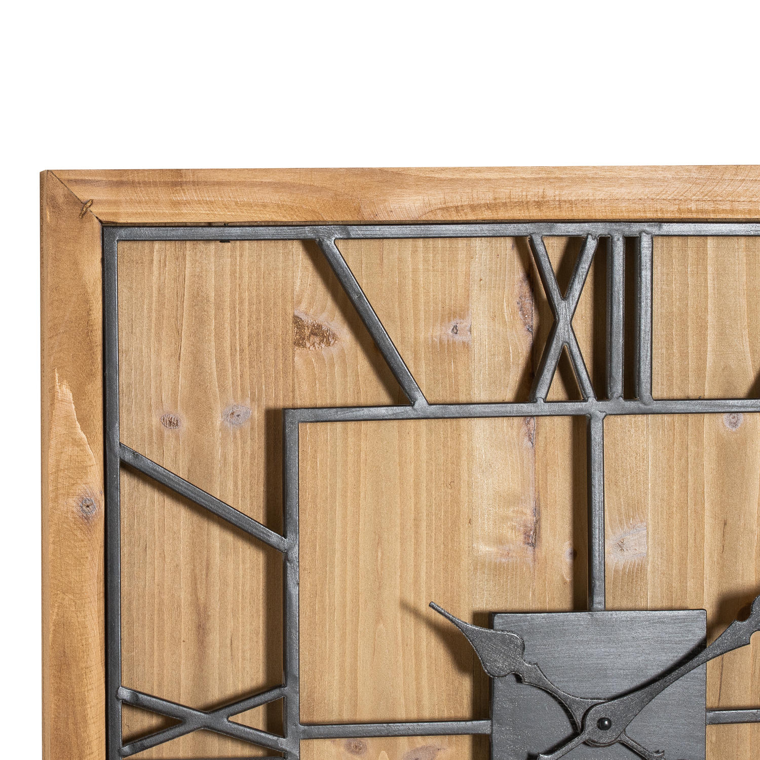 Williston Square Wooden Wall Clock for Timeless Elegance - Darlington's Décor