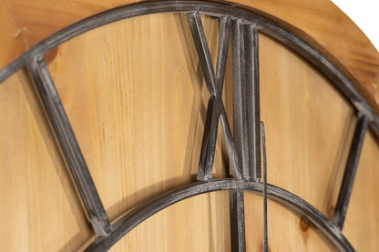 Williston Wooden Wall Clock with Gray Roman Numerals - Darlington's Décor